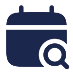 Calendar Search SVG Icon